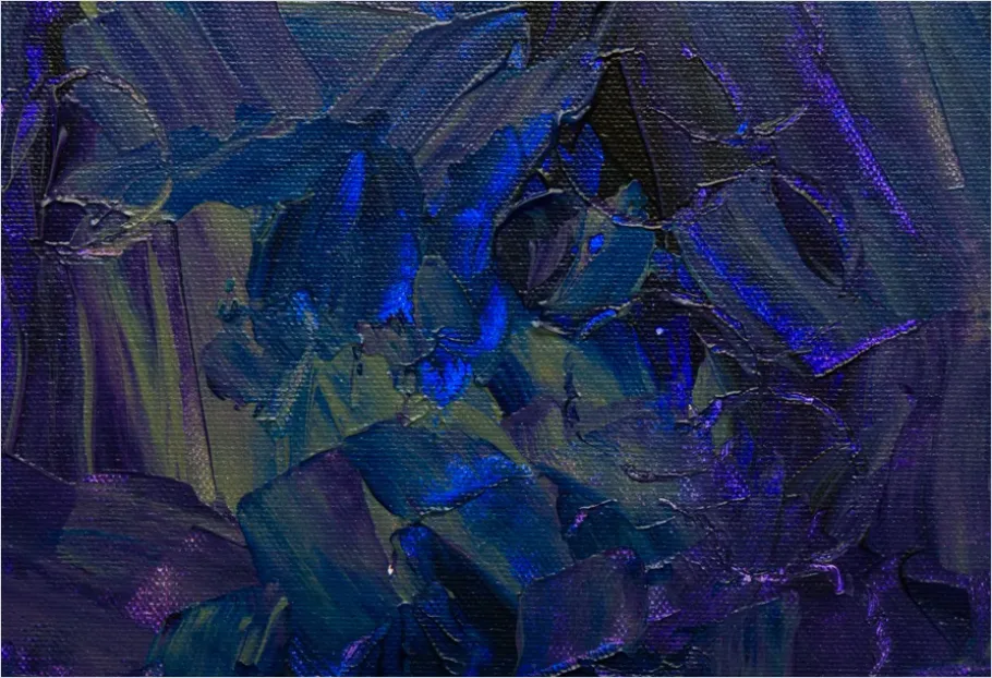 Detail Oil Painting Texture Brush Strokes Macro Number 15
