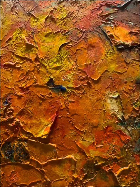 Detail Oil Painting Texture Brush Strokes Macro Number 4
