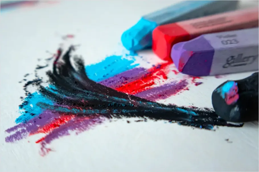 Detail Pastel Chalk Texture Background Paper Number 11