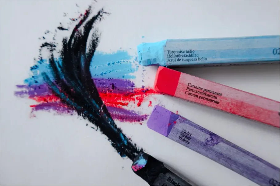Detail Pastel Chalk Texture Background Paper Number 6