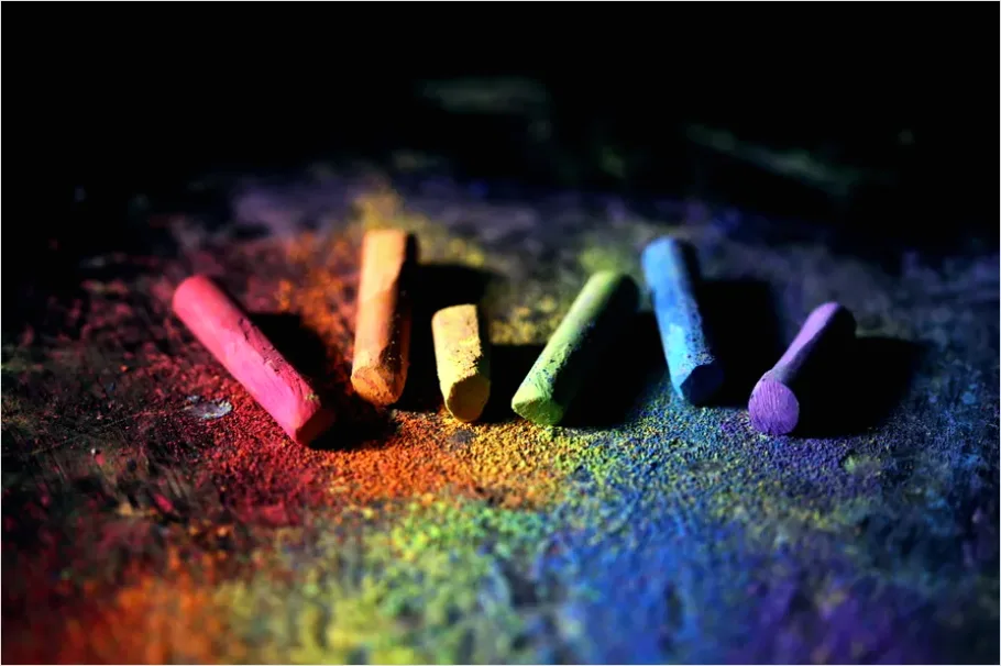 Detail Pastel Chalk Texture Background Paper Number 8