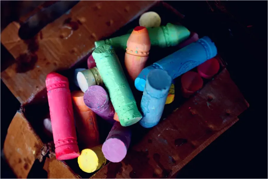 Detail Pastel Chalk Texture Background Paper Number 10