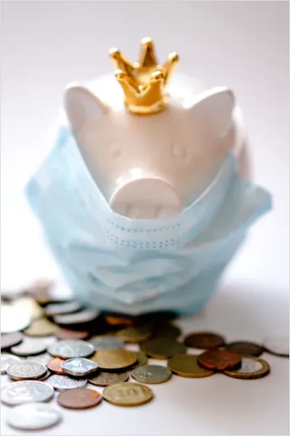 Detail Piggy Bank And Coins On Table Photo Number 7
