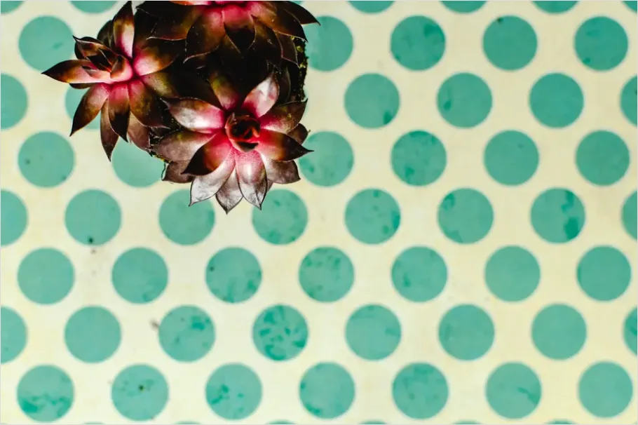 Detail Polka Dot Pattern Background Seamless Number 12