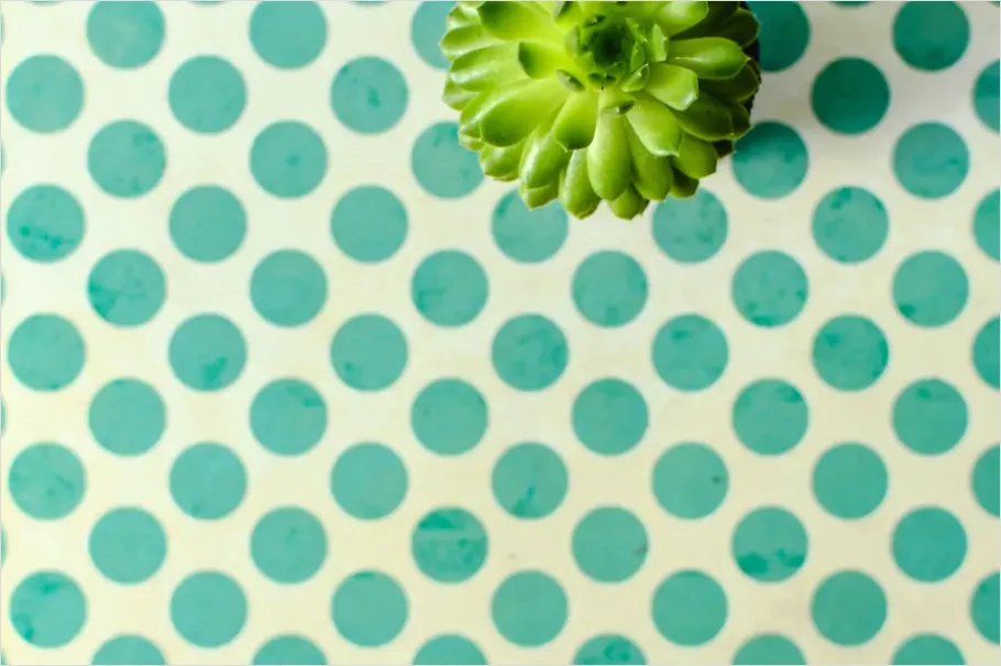 Detail Polka Dot Pattern Background Seamless Number 5