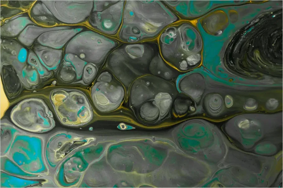 Detail Pour Painting Fluid Art Canvas Close Up Number 11