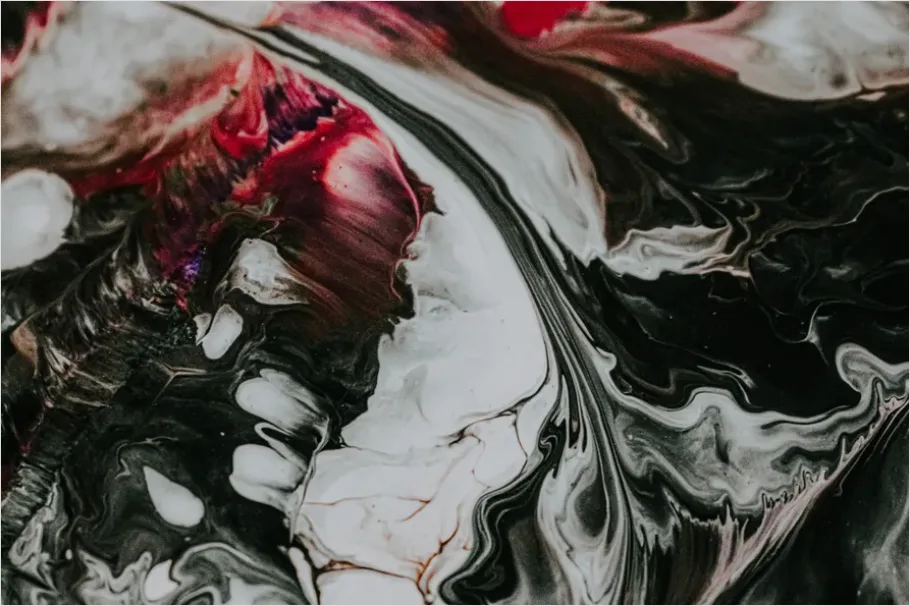 Detail Pour Painting Fluid Art Canvas Close Up Number 13