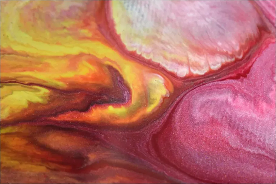 Detail Pour Painting Fluid Art Canvas Close Up Number 6