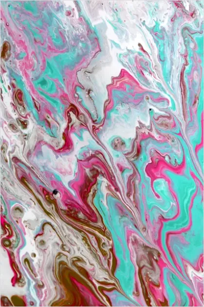 Detail Pour Painting Fluid Art Canvas Close Up Number 7