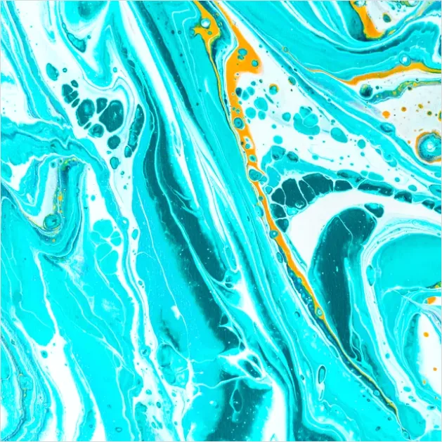 Detail Pour Painting Fluid Art Canvas Close Up Number 8