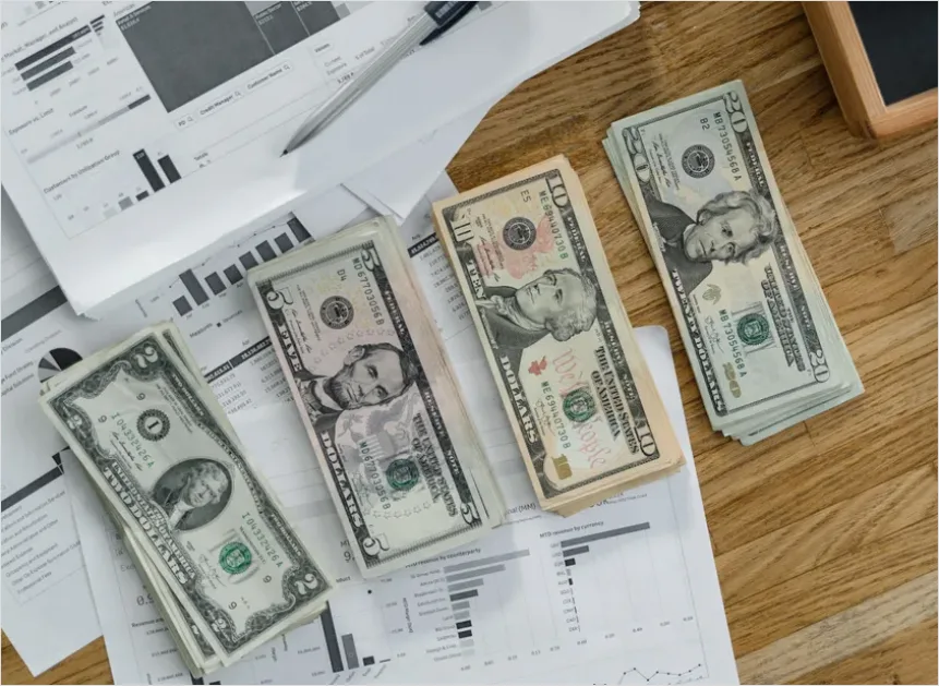 Detail Quarterly Earnings Report On Desk Photo Number 11