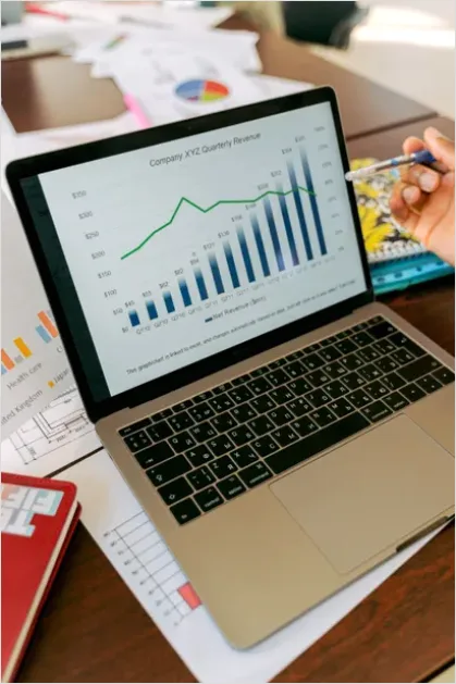 Detail Quarterly Earnings Report On Desk Photo Number 14