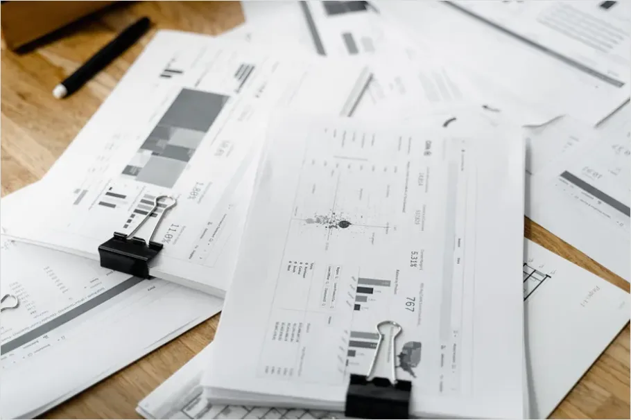 Detail Quarterly Earnings Report On Desk Photo Number 4