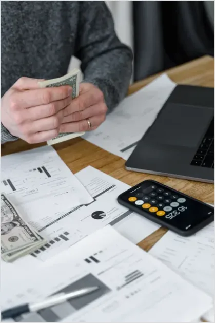 Detail Quarterly Earnings Report On Desk Photo Number 9