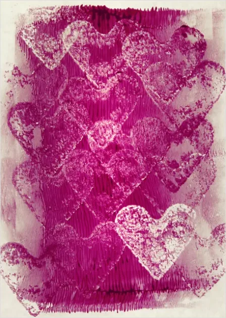Detail Risograph Print Texture Colorful Layers Number 12