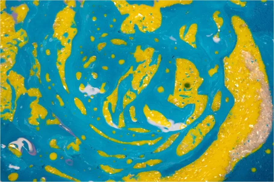 Detail Risograph Print Texture Colorful Layers Number 16