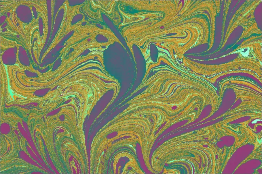 Detail Risograph Print Texture Colorful Layers Number 10