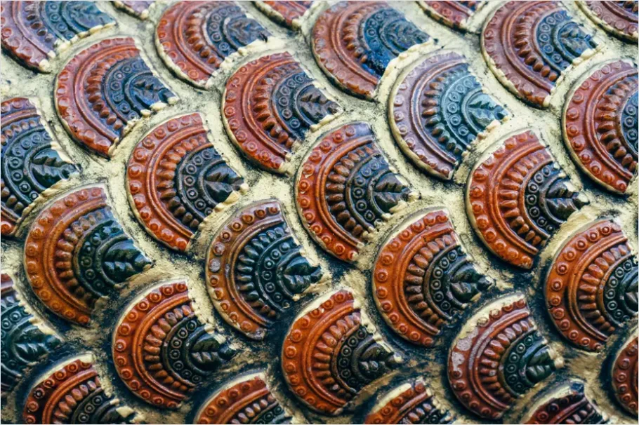 Detail Scales Pattern Background Fish Scale Number 8