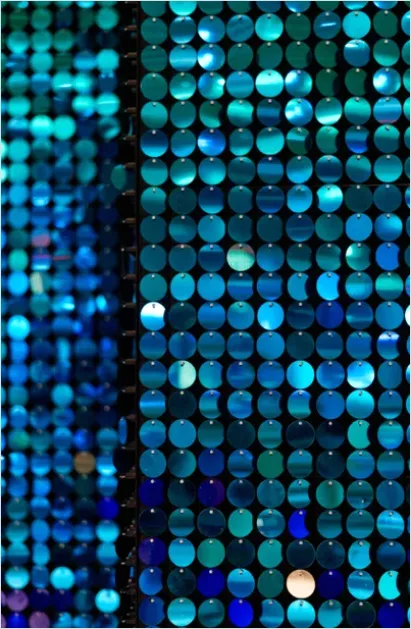 Detail Sequins Texture Background Sparkling Macro Number 9