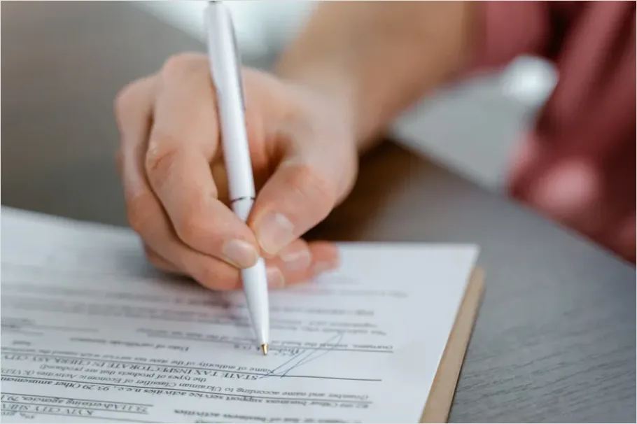 Detail Signing Business Contract Close Up Photo Number 2