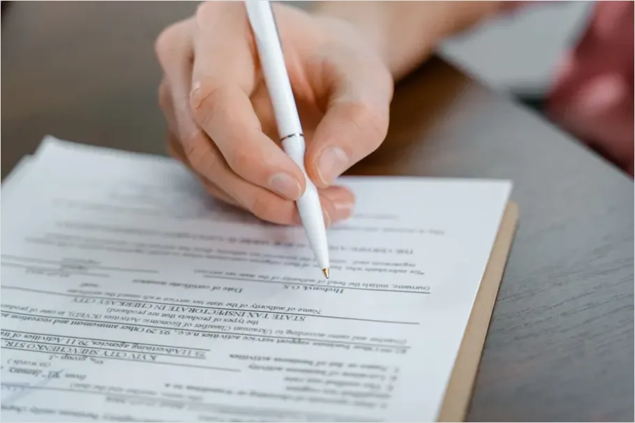 Detail Signing Business Contract Close Up Photo Number 13