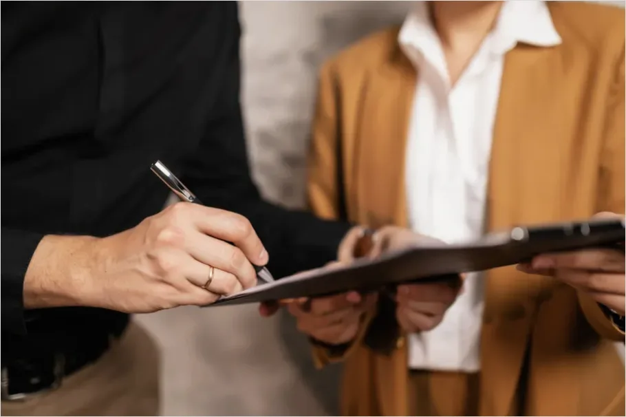 Detail Signing Business Contract Close Up Photo Number 14