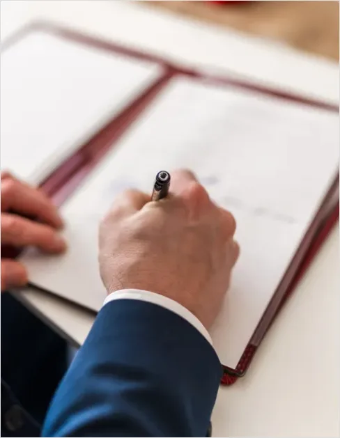 Detail Signing Business Contract Close Up Photo Number 15
