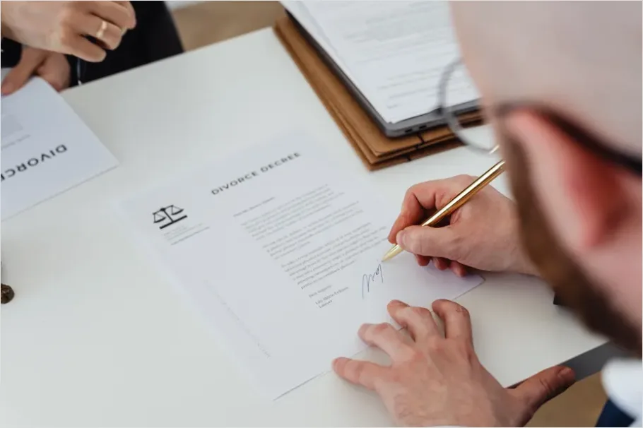 Detail Signing Business Contract Close Up Photo Number 16