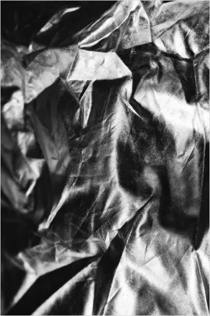 Detail Silver Foil Texture Background Crumpled Number 8