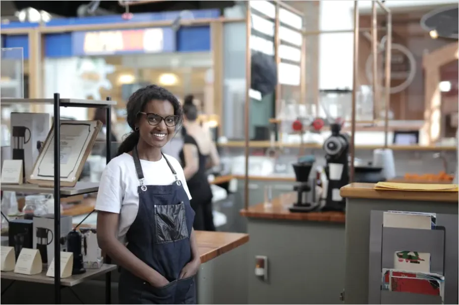 Detail Small Business Owner At Counter Photo Number 3