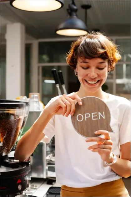 Detail Small Business Owner At Counter Photo Number 9
