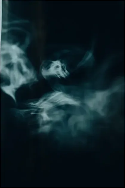 Detail Smoke Texture Background Black Abstract Number 5