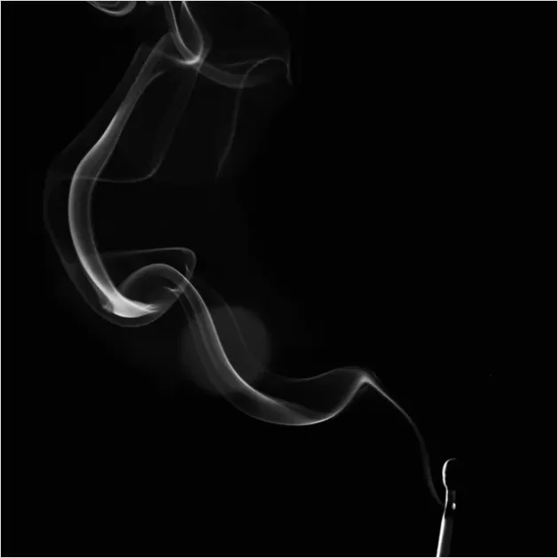 Detail Smoke Texture Background Black Abstract Number 6