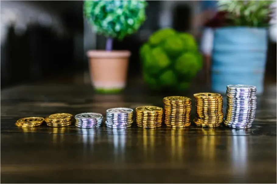 Detail Stack Of Coins Growth Concept Photo Number 16