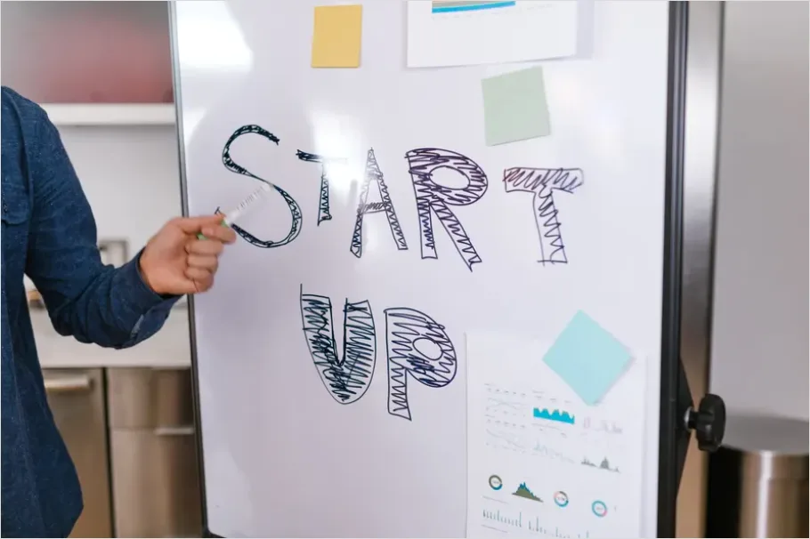 Startup Team Brainstorming Whiteboard Photo F675