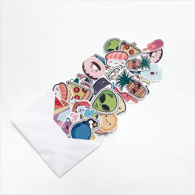 Detail Sticker Design Illustration Sheet Mockup Number 14