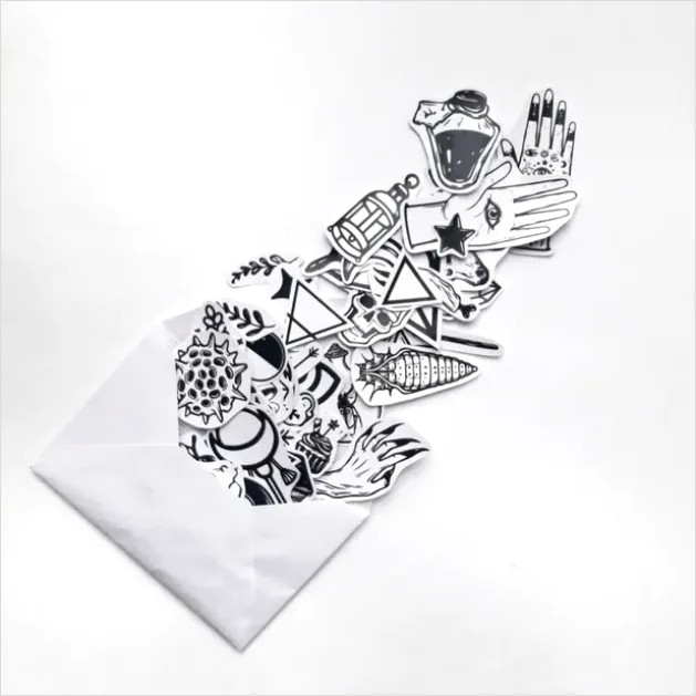 Detail Sticker Design Illustration Sheet Mockup Number 3