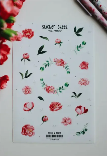 Detail Sticker Design Illustration Sheet Mockup Number 4