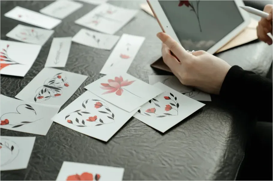 Detail Sticker Design Illustration Sheet Mockup Number 10