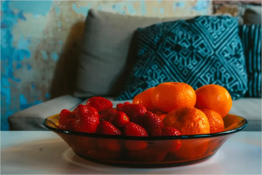 Detail Still Life Drawing Fruit In Bowl Number 9