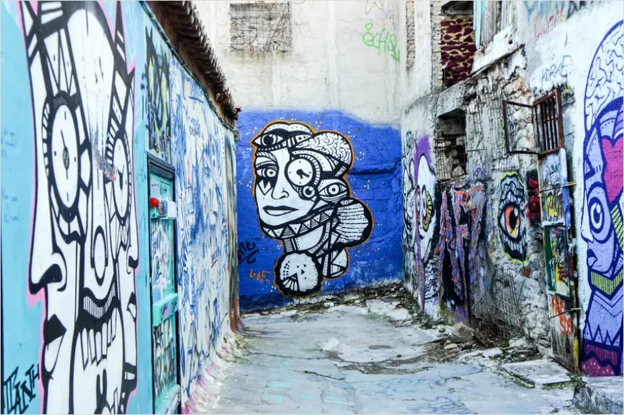 Detail Street Art Graffiti Mural Wall Photo Number 15