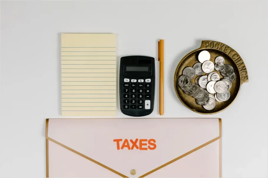 Detail Tax Documents And Calculator Flat Lay Number 3