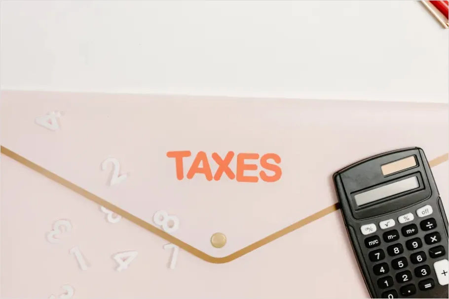 Detail Tax Documents And Calculator Flat Lay Number 9
