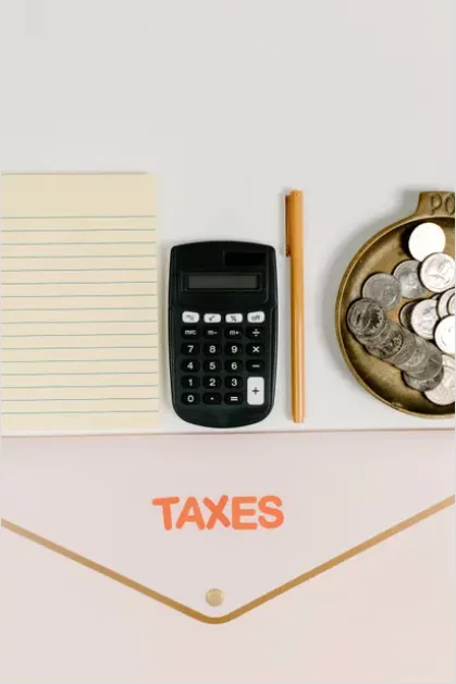 Detail Tax Documents And Calculator Flat Lay Number 10