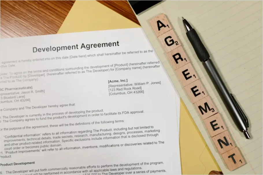 Detail Term Sheet Paperwork On Desk Photo Number 14