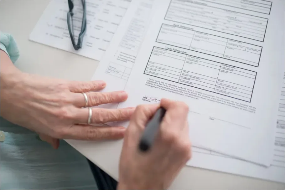 Detail Term Sheet Paperwork On Desk Photo Number 16