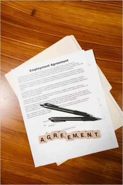 Detail Term Sheet Paperwork On Desk Photo Number 6