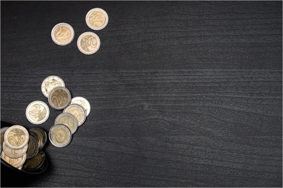 Detail Time Is Money Concept Clock And Coins Photo Number 13