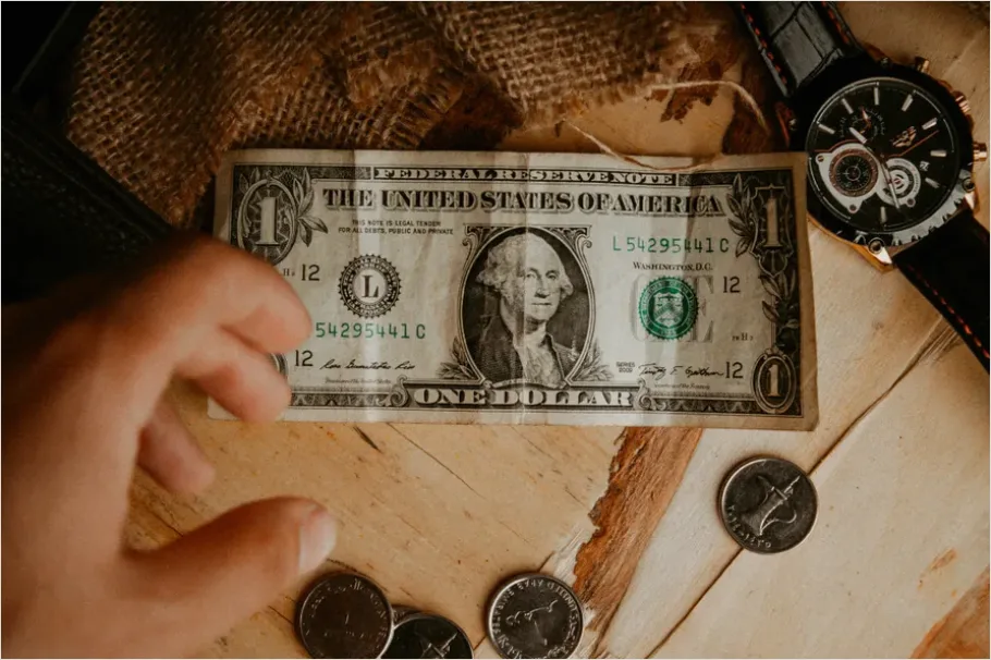 Detail Time Is Money Concept Clock And Coins Photo Number 16