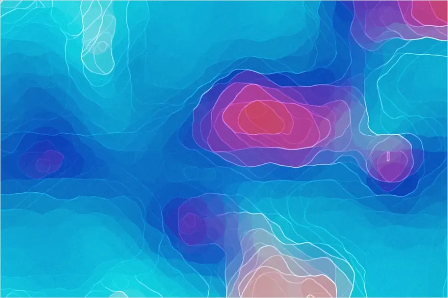 Detail Topographic Contour Lines Background Pattern Number 2